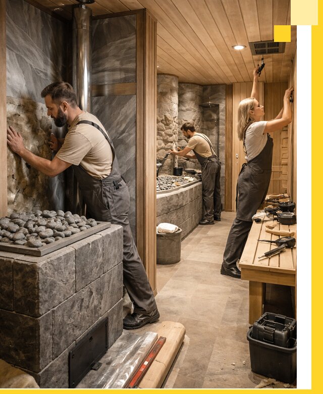 Строительство бань и SPA процедур в Кузнецке под ключ и отделкой