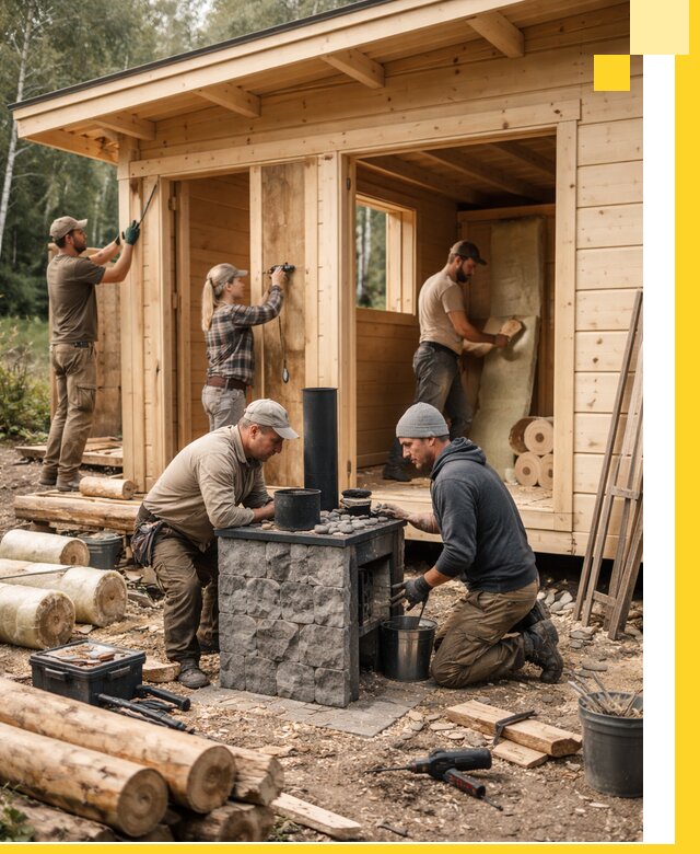 Купить баню под ключ в Кузнецке строительство монтаж отделка