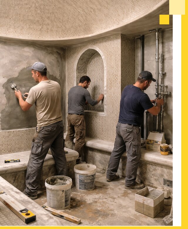 Профессиональный монтаж хамамов под ключ в Кузнецке с гарантией