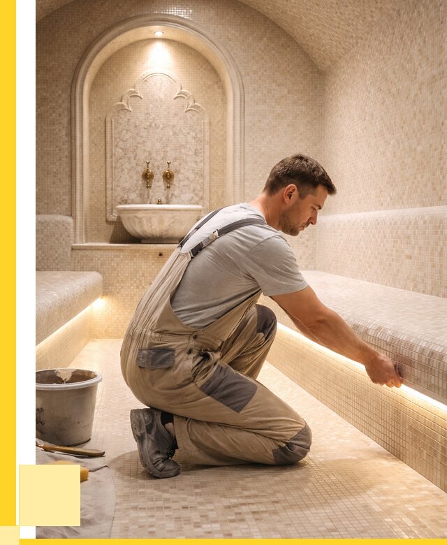 Отделка хамамов под ключ в Кузнецке от 5733 р. | ЭриданКнц