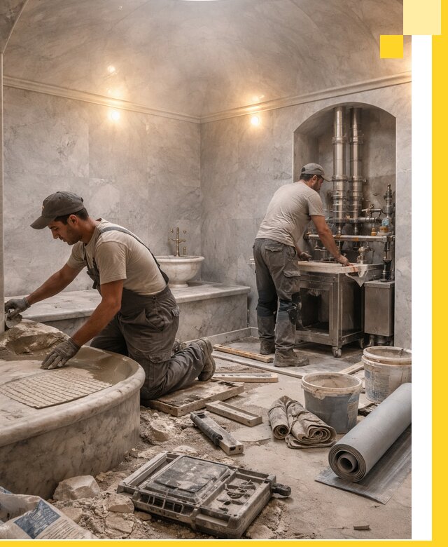 Строительство турецких бань хаммам под ключ в Кузнецке