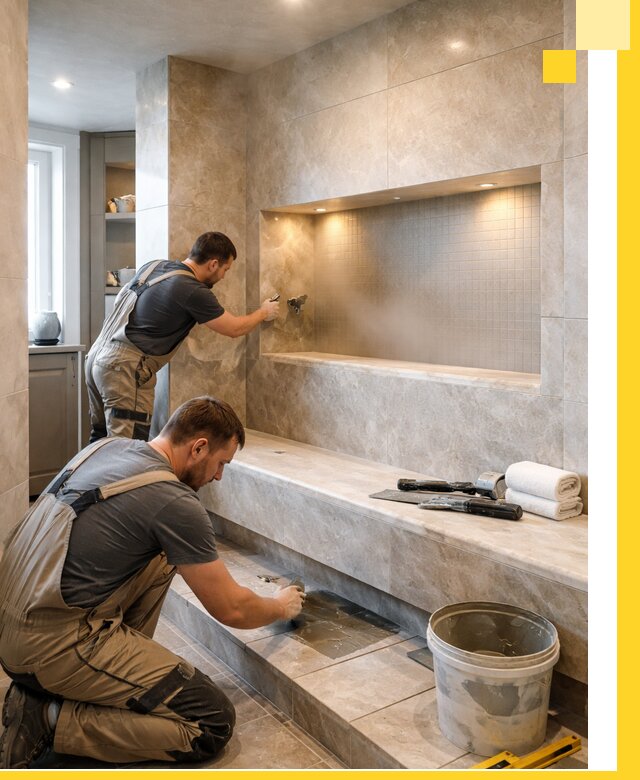 Профессиональное строительство хамама в квартире в Кузнецке