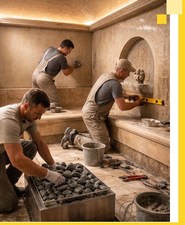 Проектирование и строительство хамама и сауны в Кузнецке