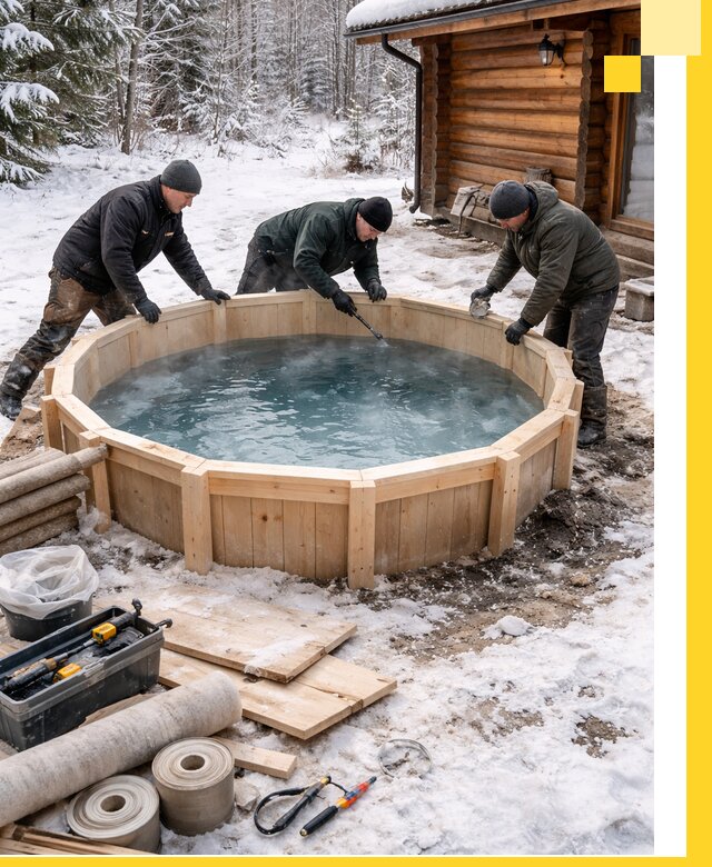 Изготовление и установка ледяных купелей под ключ в Кузнецке